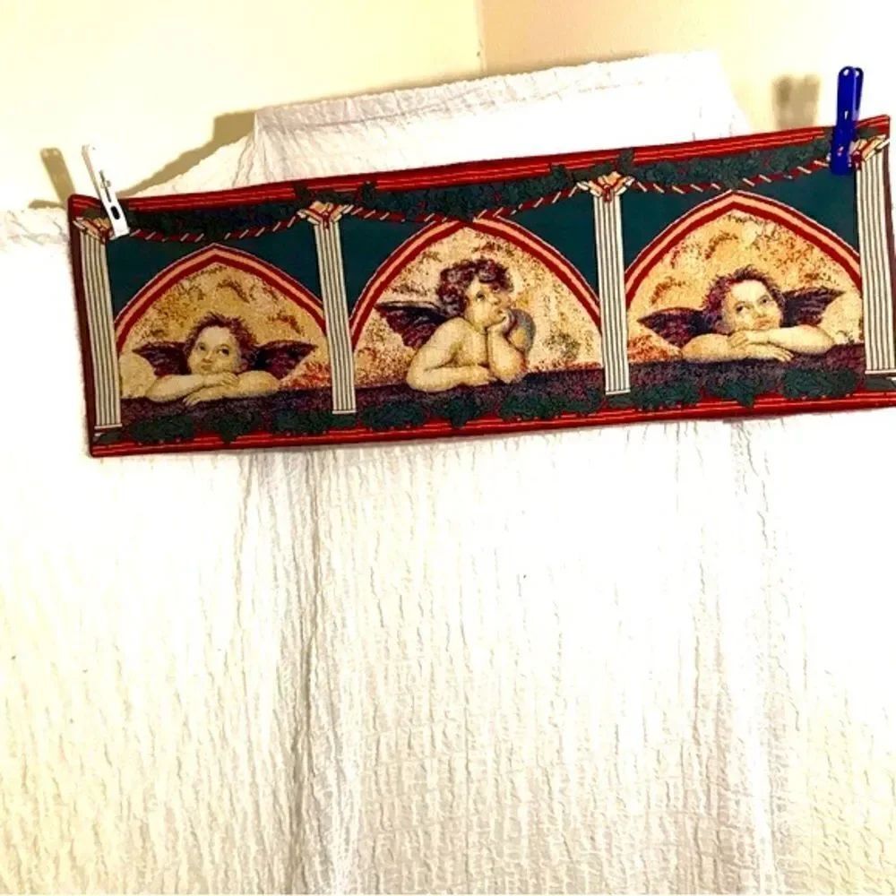 Angels Christmas Tapestry Table Runner